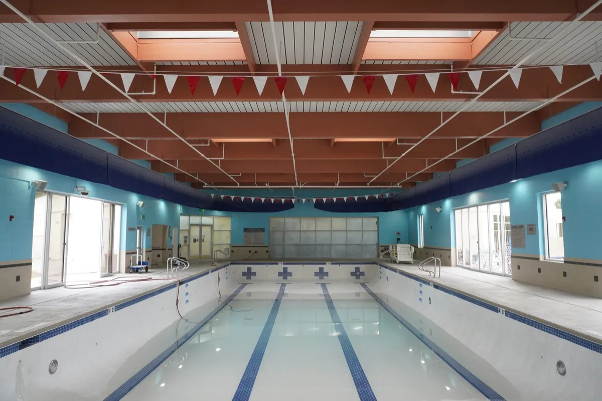 A municipal aquatic center in Nevada repainted by AllPro, the kind of work that requires a verified commercial license