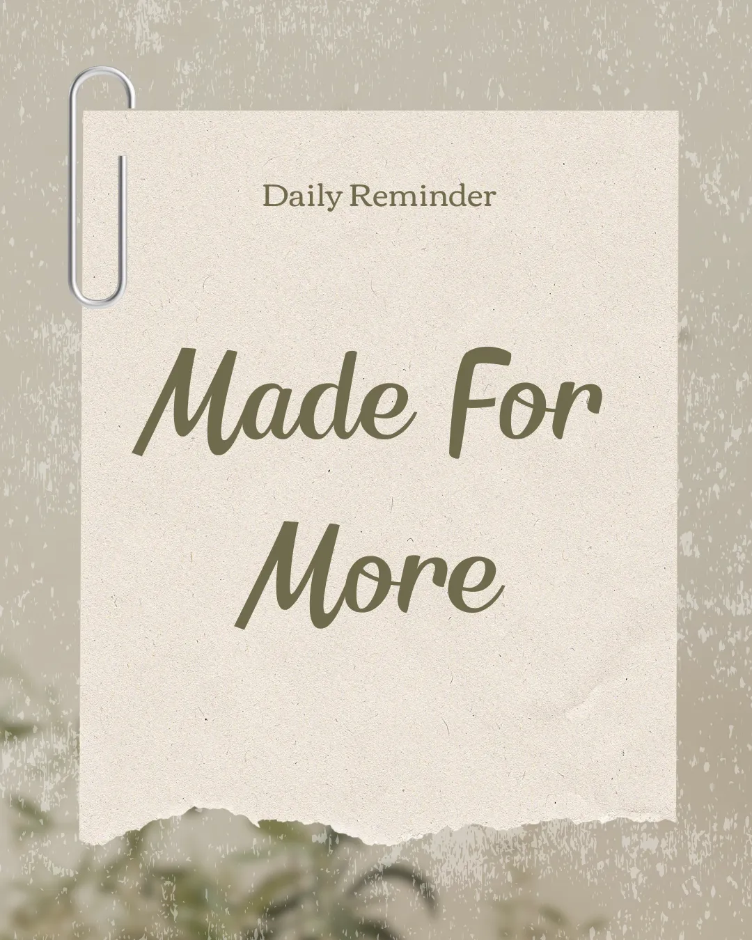 Made for More