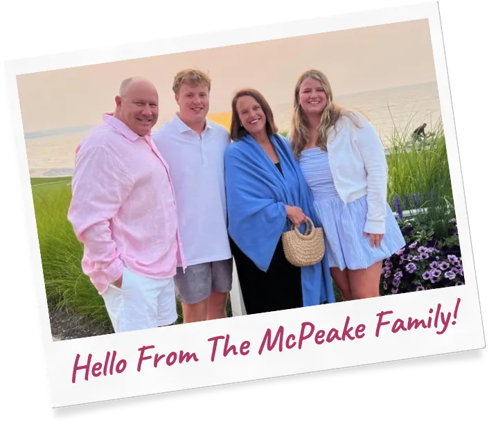 Hello from the McPeake family!