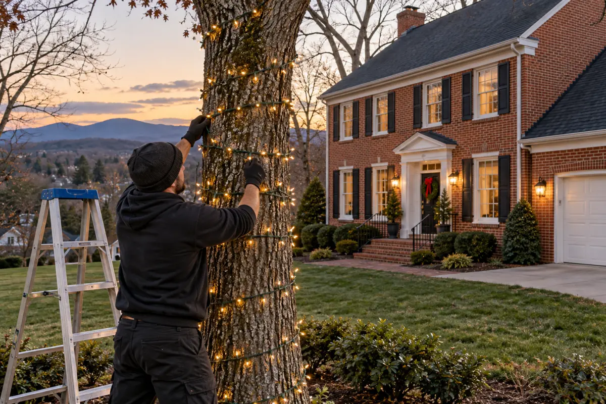 Christmas Tree and Wreath Lighting