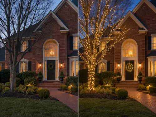 Christmas Tree and Wreath Lighting in Lynchburg
