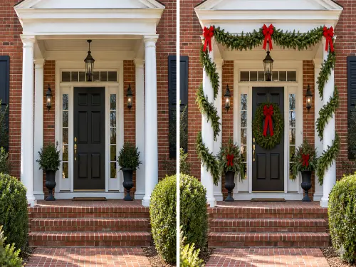 Outdoor Christmas Decorating in Lynchburg