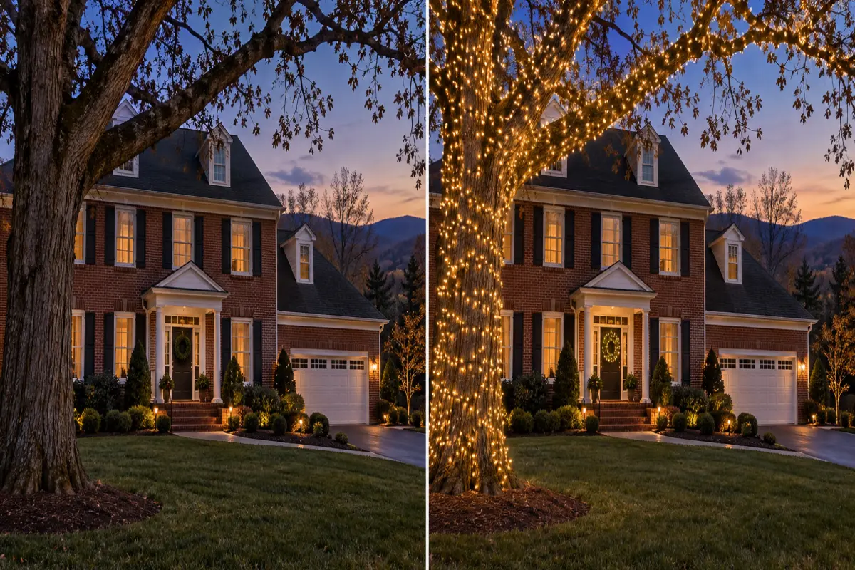 Christmas Tree and Wreath Lighting