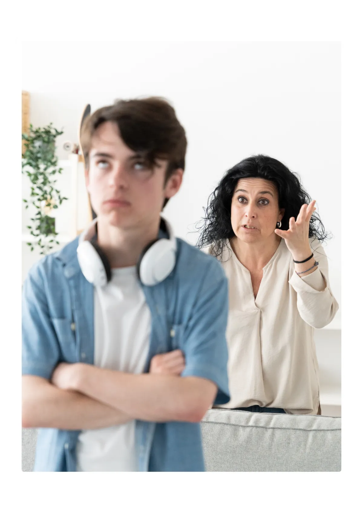 Angry Mother and Son