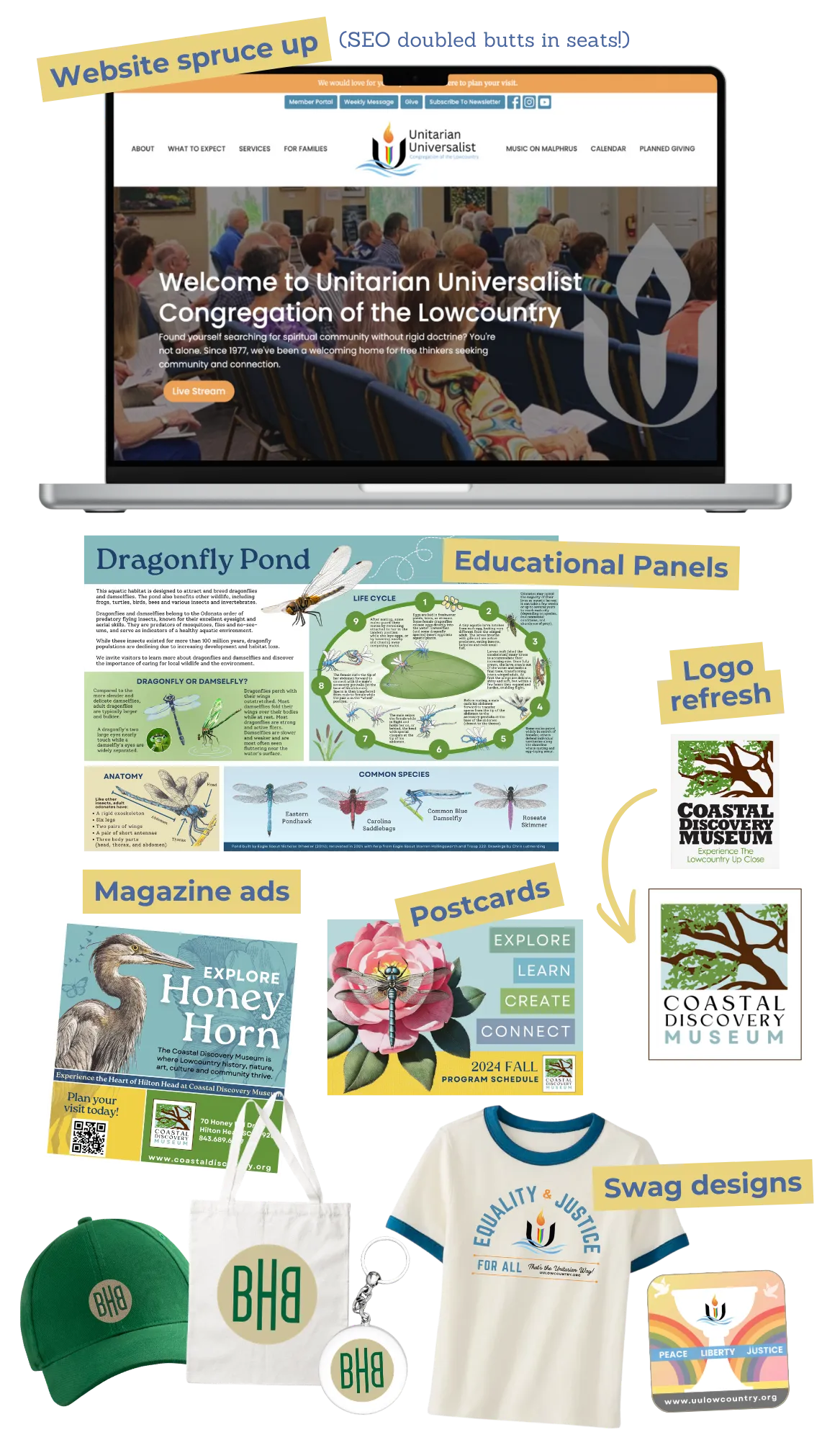 Nonprofit brand refresh case studies — Smithsonian affiliate museum Coastal Discovery Museum