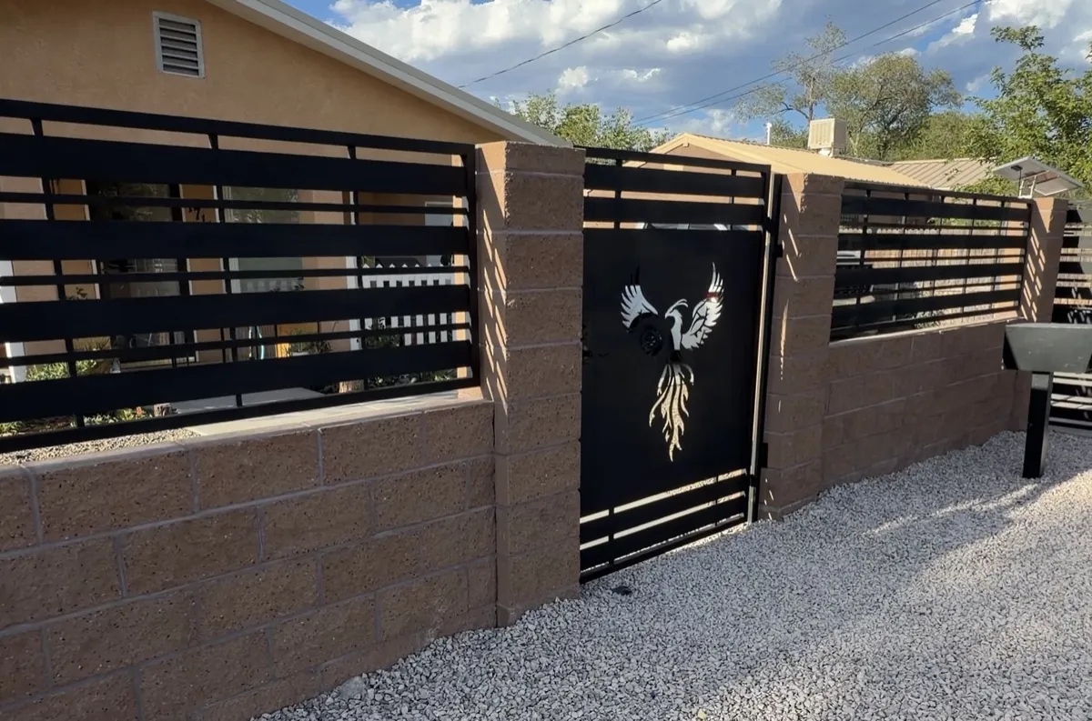 Custom Pheonix Bird Pedestrian Gate