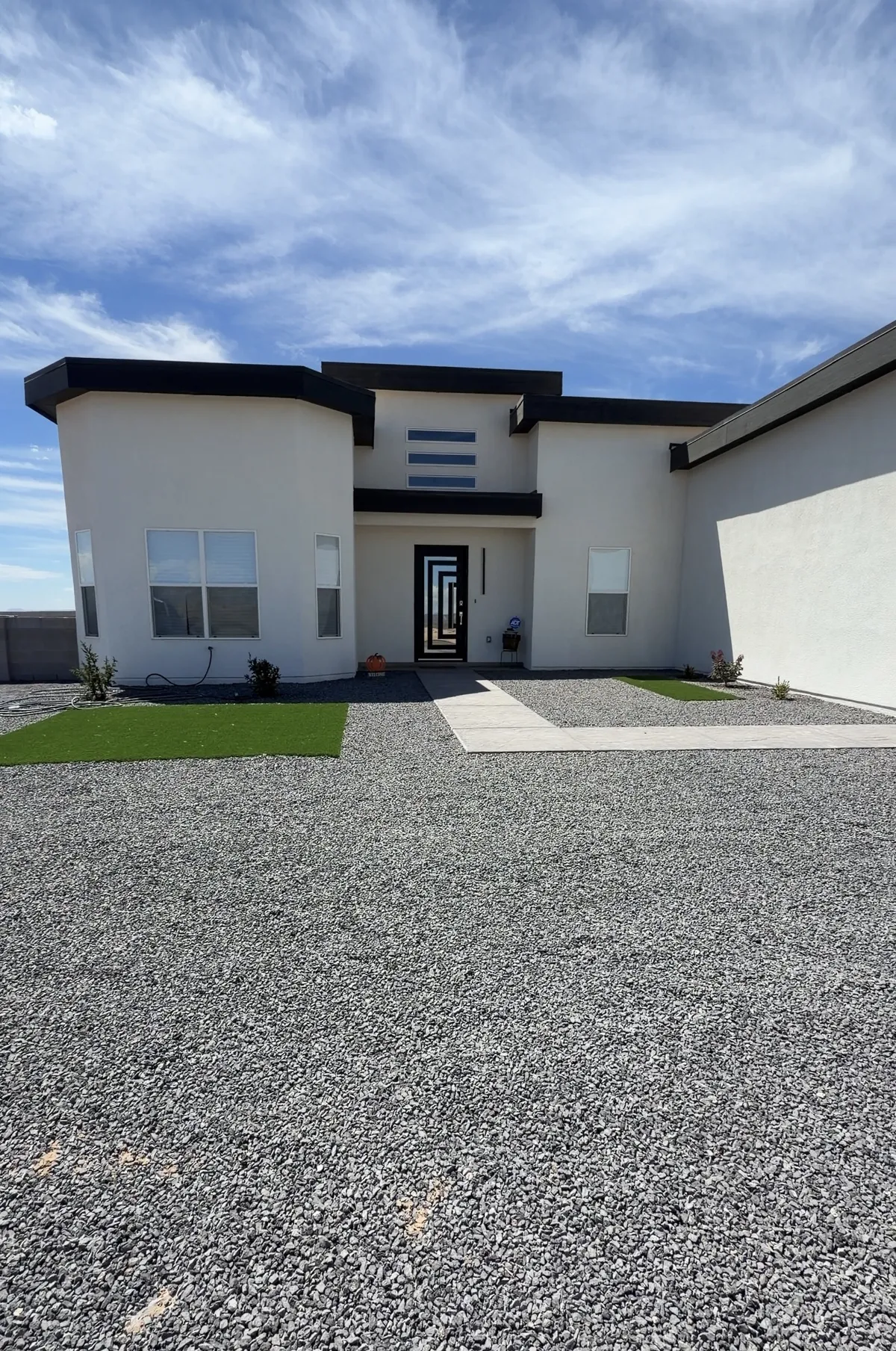 Full Gravel With Turf and Cement Sidewalk Project