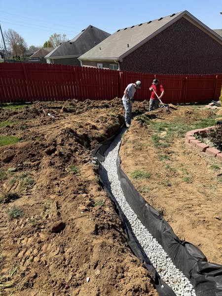 Drainage, grading and excavation services in Lagrange, Kentucky