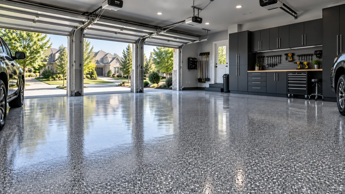 professional epoxy garage floor in Louisville