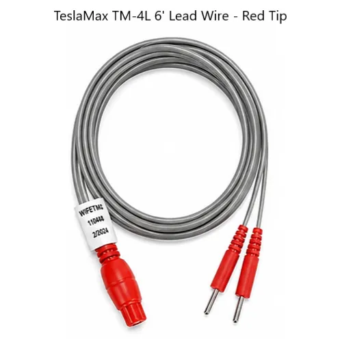 TeslaMax TM-4L 6' Lead Wire - Red Tip