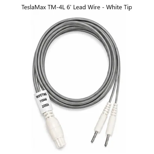 TeslaMax TM-4L 6' Lead Wire - White Tip