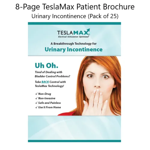 8-Page TeslaMax Patient Brochure, Urinary Incontinence (25PK)