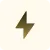 Lightning icon for Energy representing the energy that Pele brings in the room.