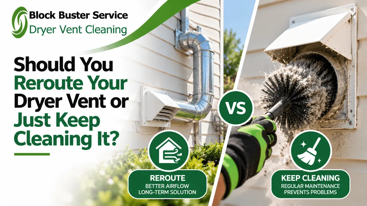 Should You Reroute Your Dryer Vent or Just Keep Cleaning It?