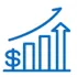 Graph Showing Increasing Profits Vector Illustration