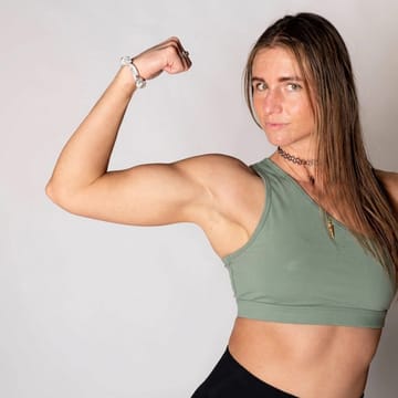 Holly Jimenez Showing her strong arms she wants to help you get for yourself