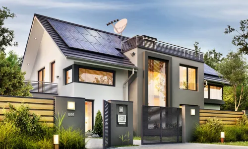blue solar panel boards