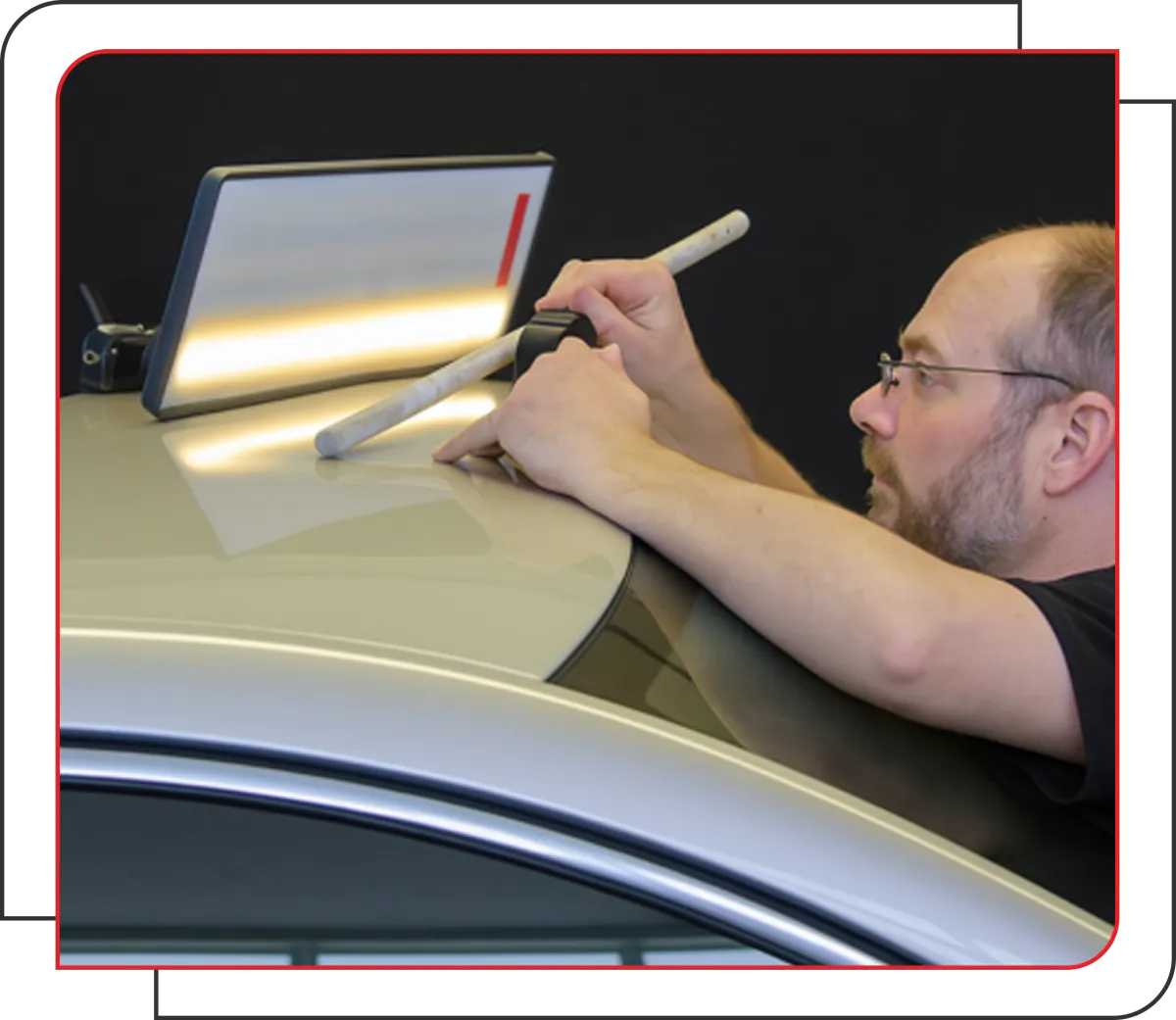 PDR for repairing minor dents and dings to a vehicle