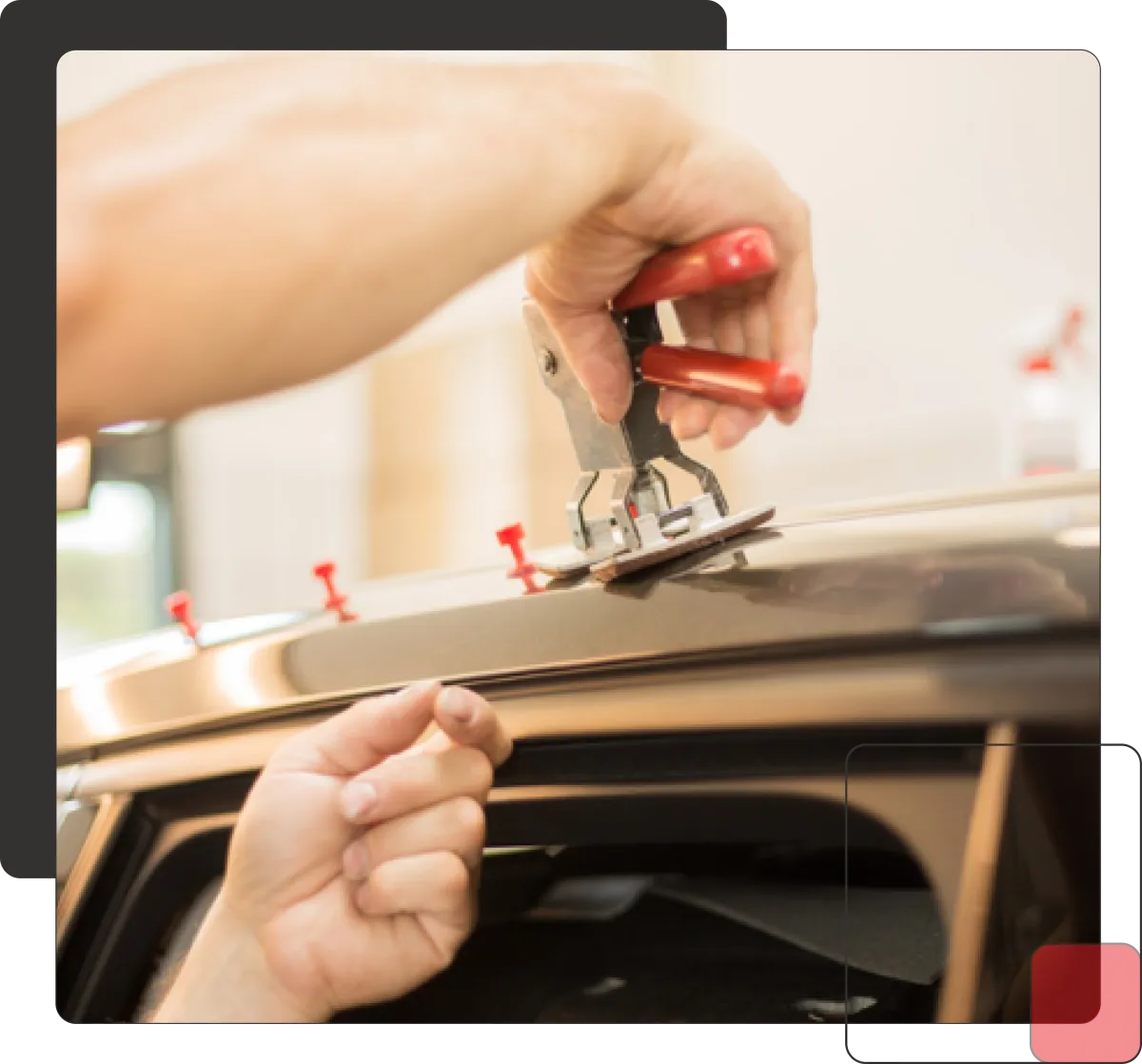 Vehicles restored liked new after hail damage using paintless dent repair