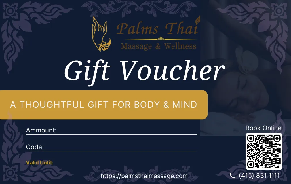 Gift Voucher for Palms Thai Massage in San Francisco