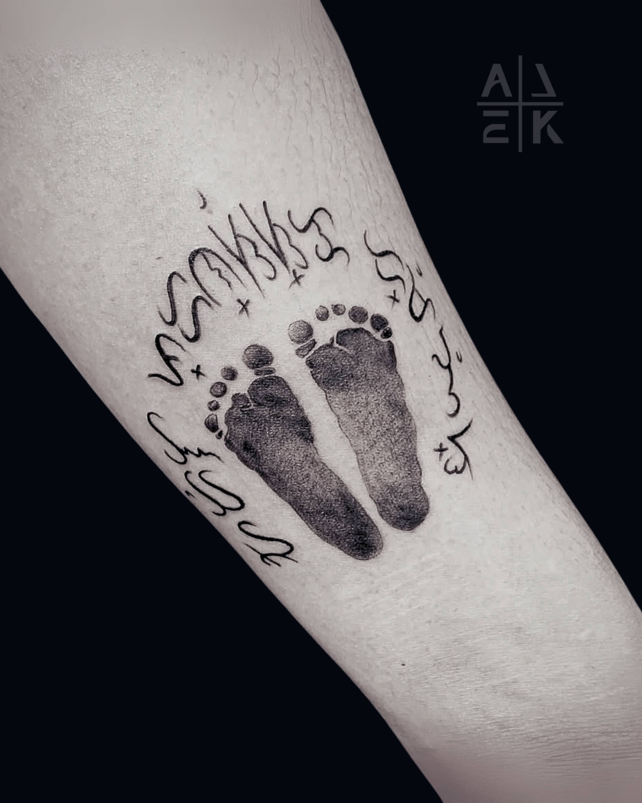 Viking blackwork tattoo covering chest and both sleeves, featuring Nordic knotwork and armor-pattern linework by Alek the Saint, Oceanside, Ca