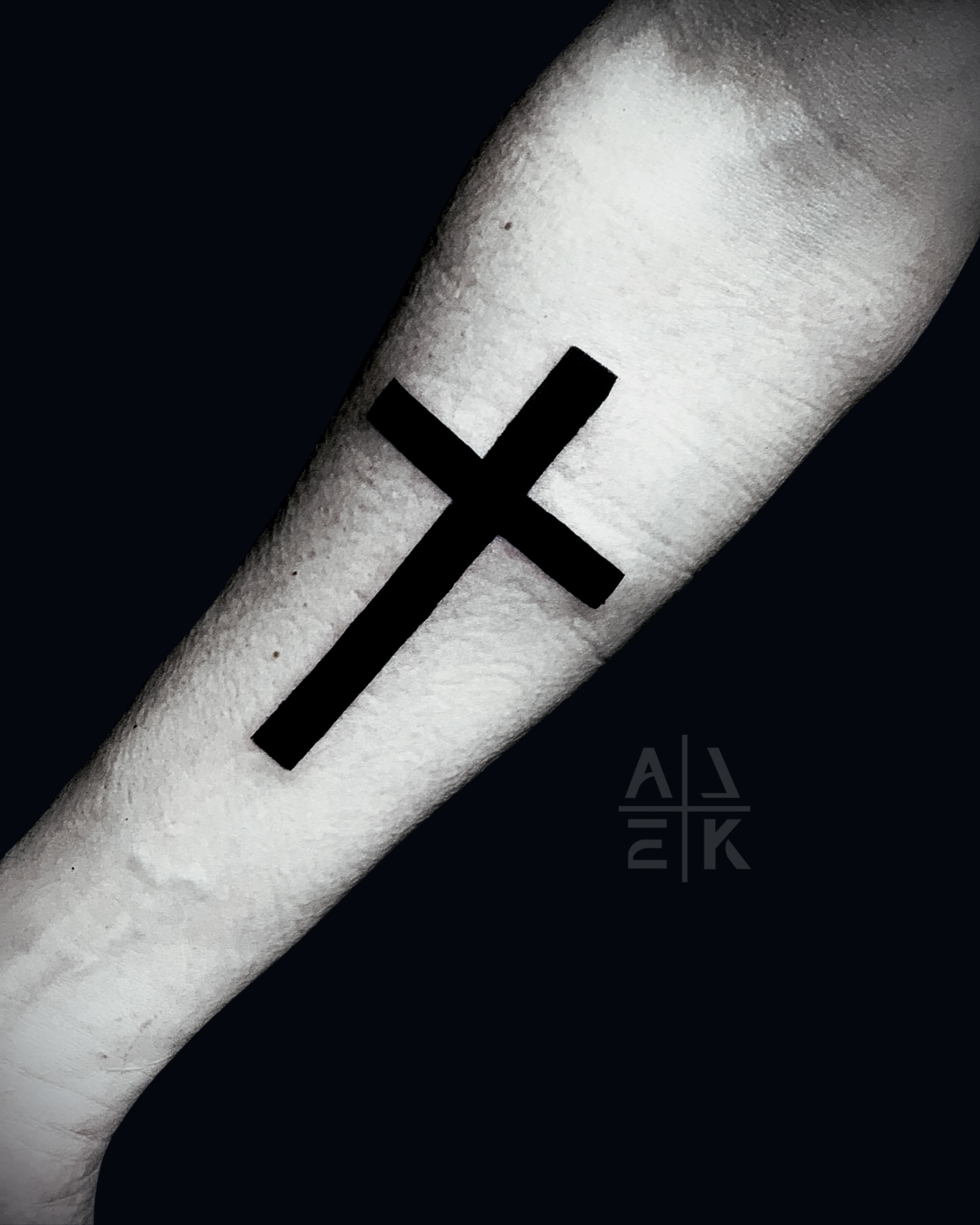 Viking blackwork tattoo covering chest and both sleeves, featuring Nordic knotwork and armor-pattern linework by Alek the Saint, Oceanside, Ca