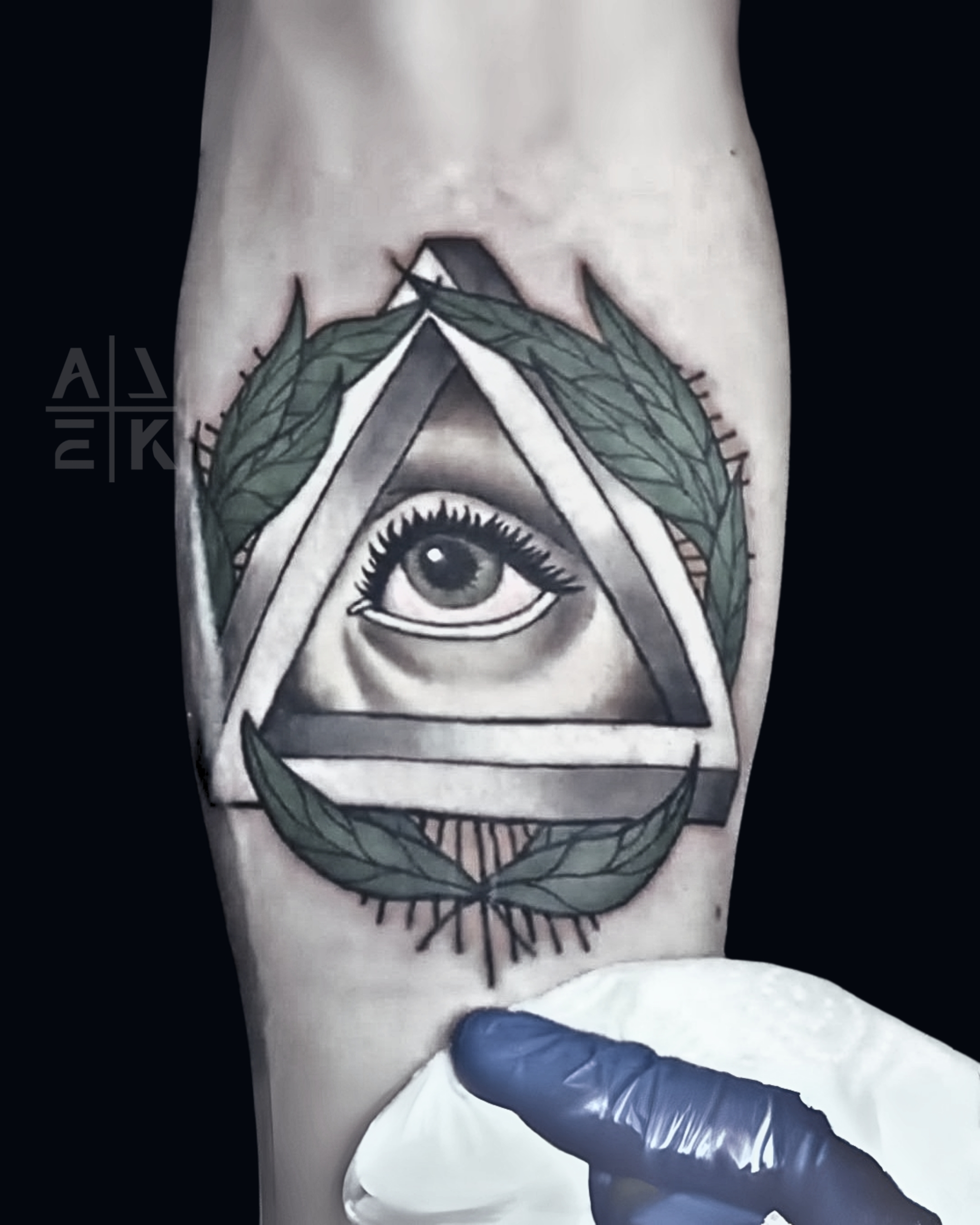 Scorpion chest tattoo in hyper-realism with red and black tones — memorial for the war in Afghanistan by Alek the Saint,Oceanside, Ca