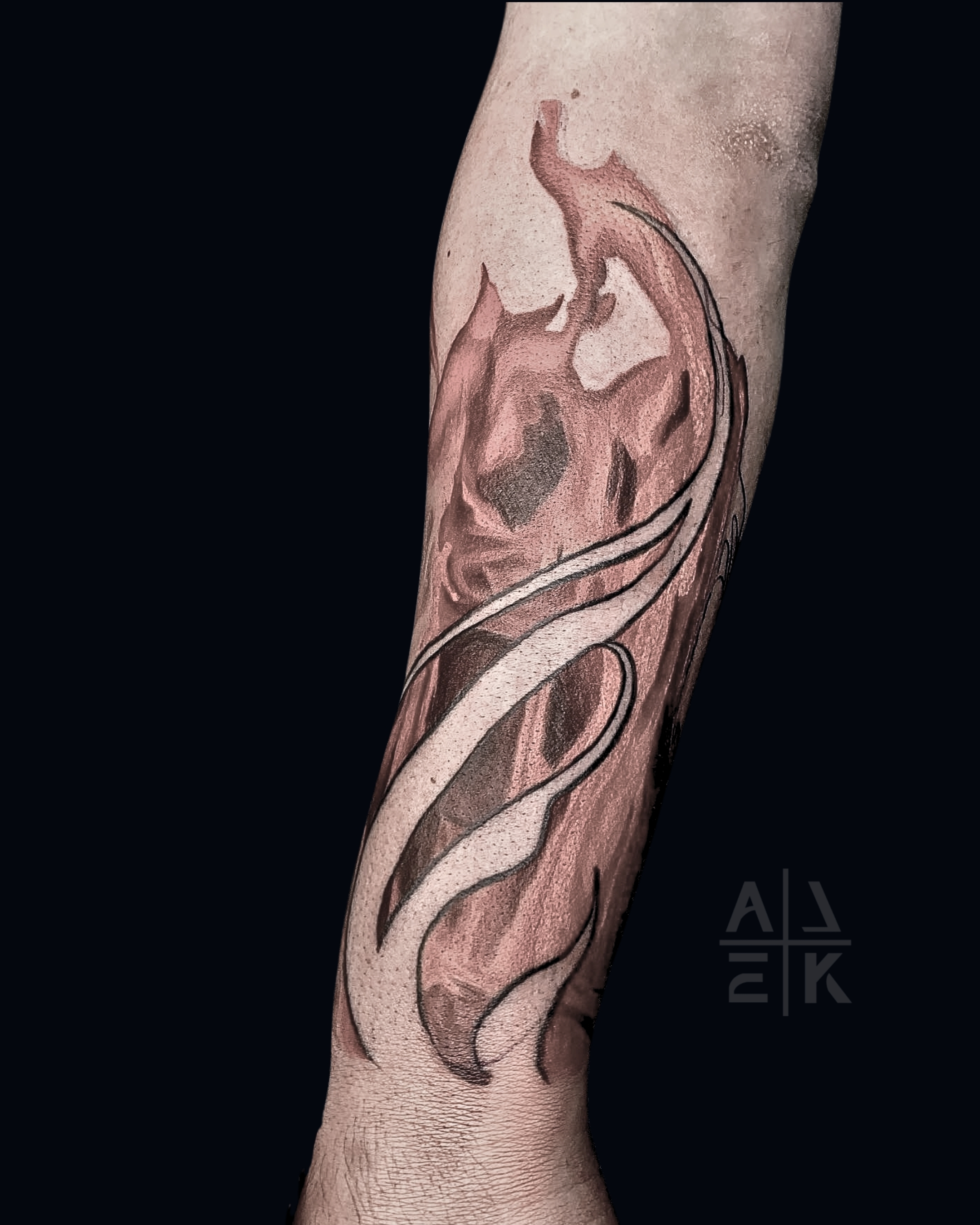 Scorpion chest tattoo in hyper-realism with red and black tones — memorial for the war in Afghanistan by Alek the Saint,Oceanside, Ca