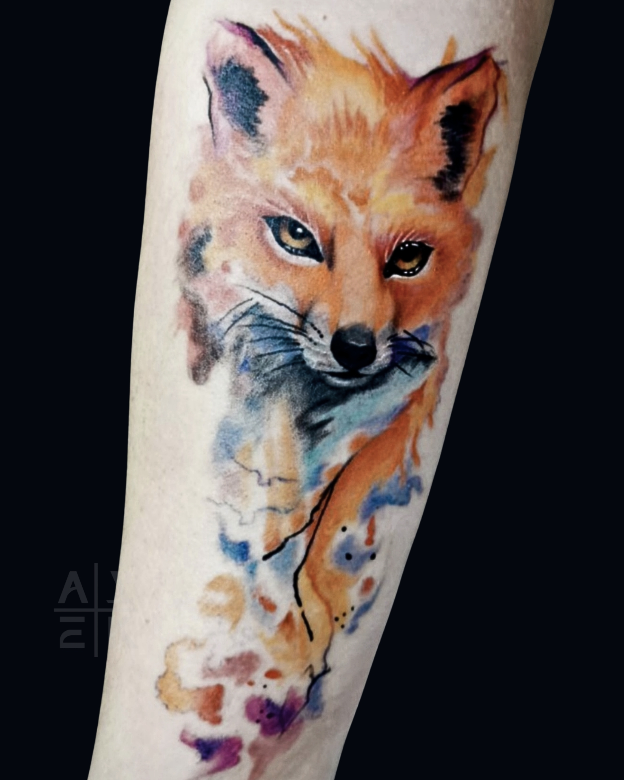 Realistic pink rose tattoo with smooth gray shading and clean edges — color realism by Alek the Saint in Oceanside, Ca