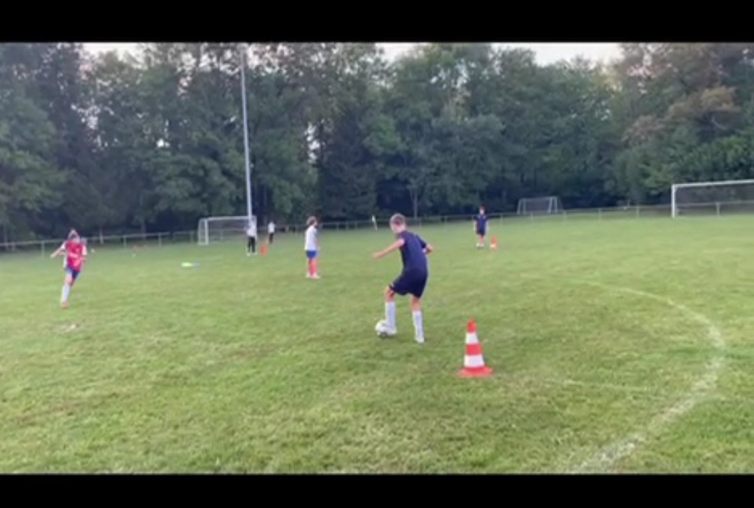 a black and white photo of a row of kettlebells