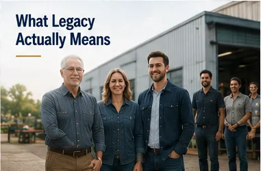What Legacy Actually Means in a Manufacturing Business