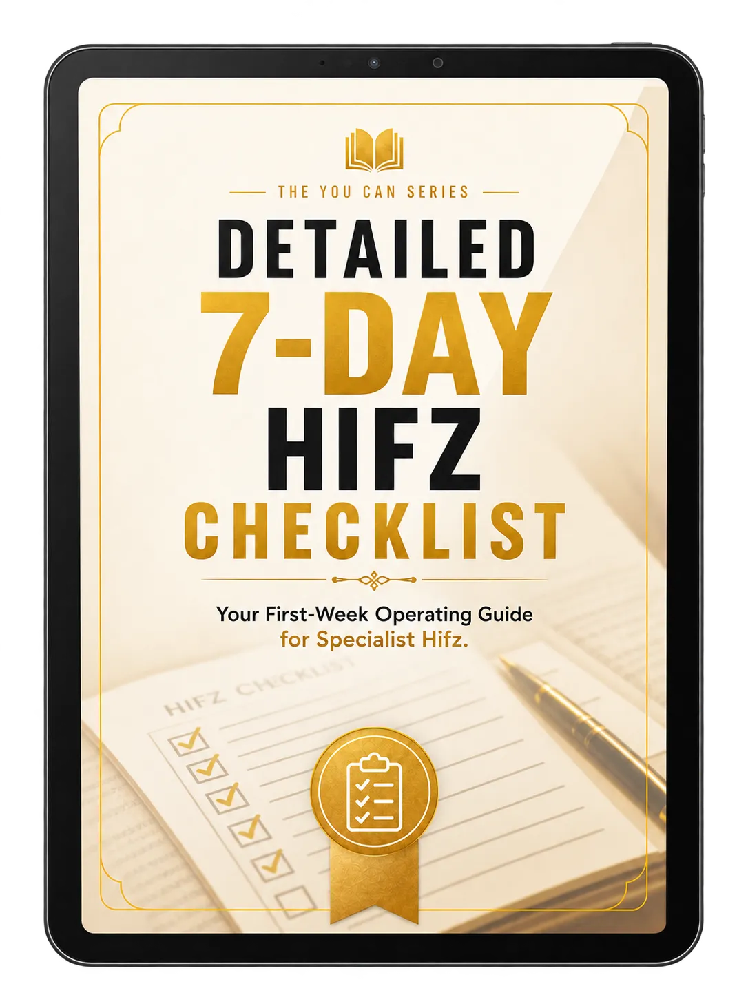 Detailed 7-Day Checklist mock-up