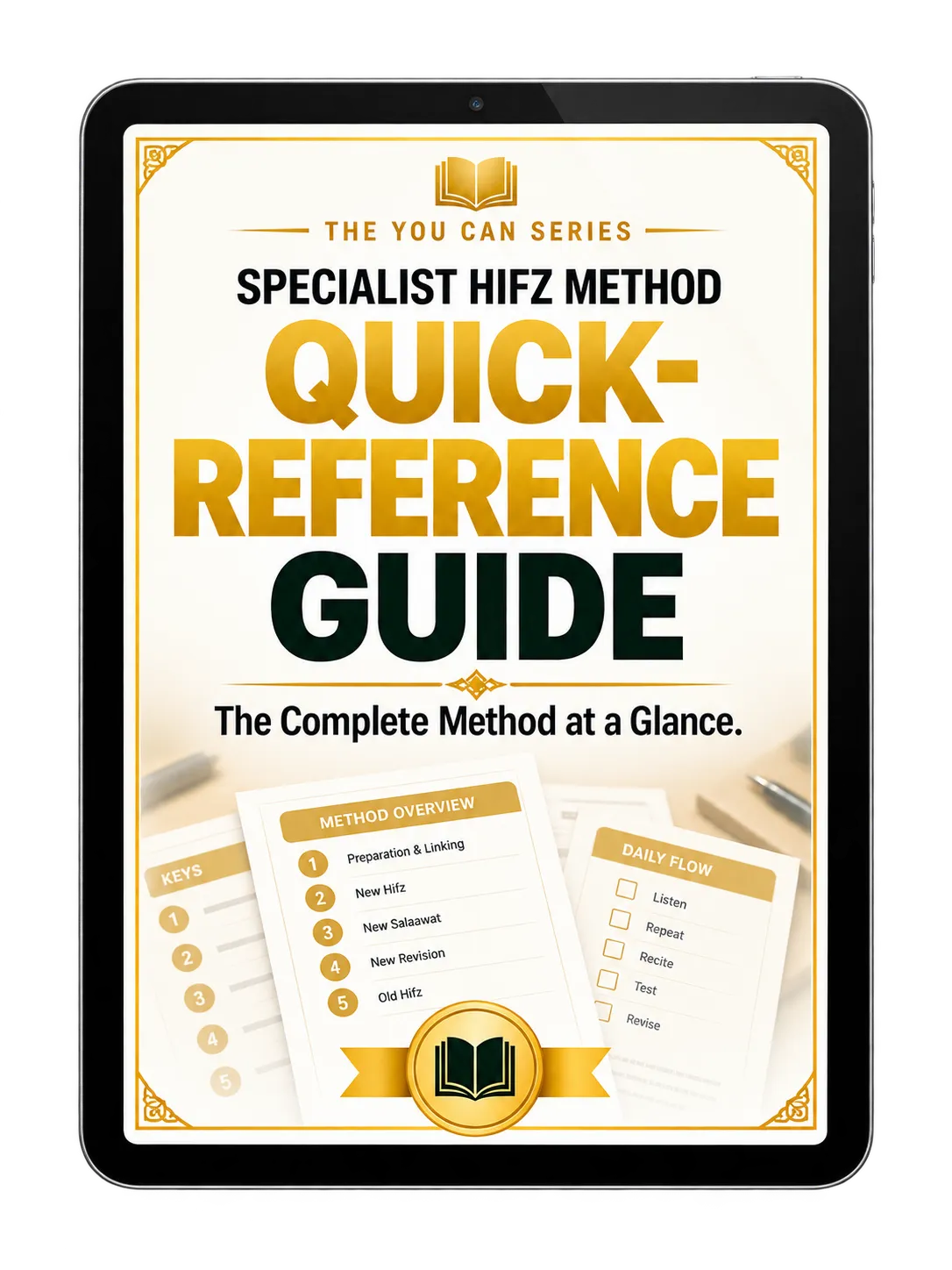 Quick Reference Guide mock-up