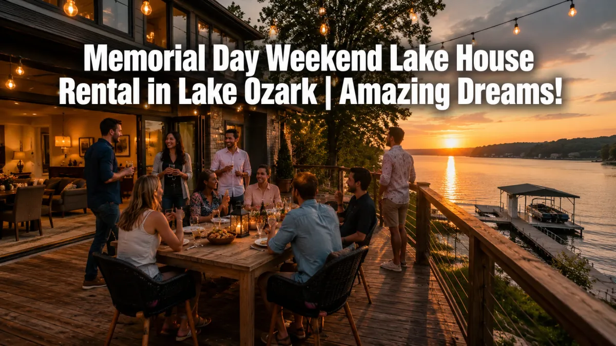 Memorial Day Weekend Lake House Rental in Lake Ozark | Amazing Dreams!