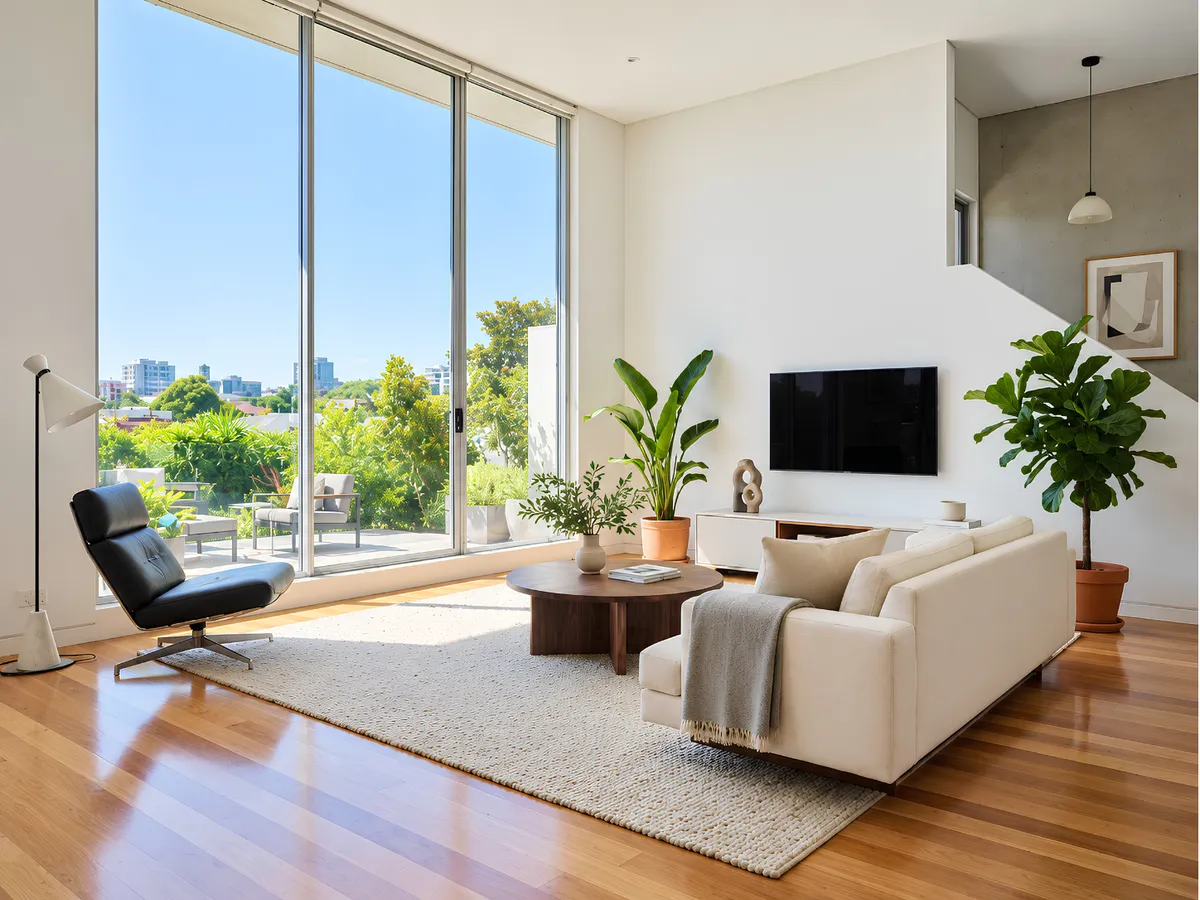 Professional cleaning of a beautiful property interior