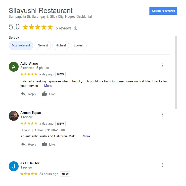 Bulk Google Review