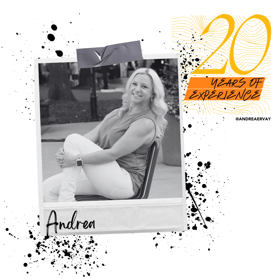 Andrea, co-founder and networking strategy coach helping founders grow connections in the Mentorship Program