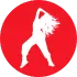 Dance icon representing performing arts movement