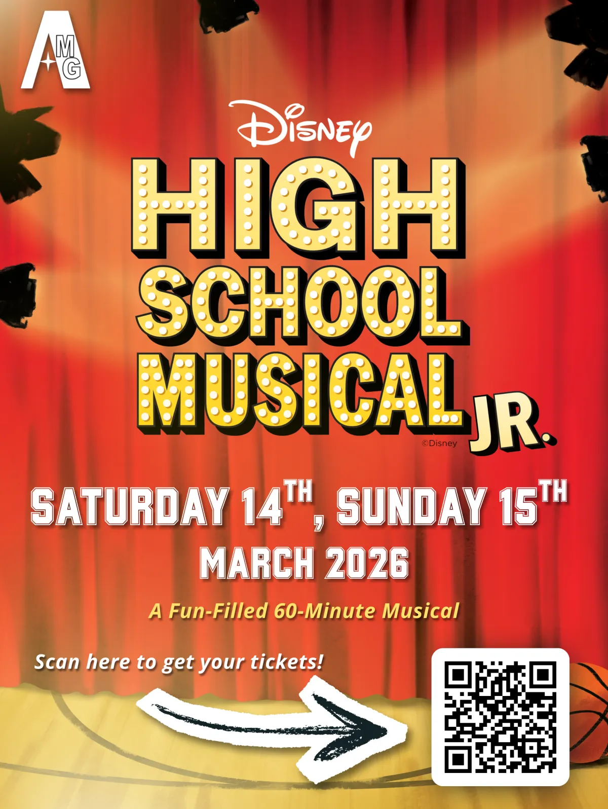 Disney High School Musical Jr. logo, promoting the Michelle Gauci Academy’s 2026 junior musical production.