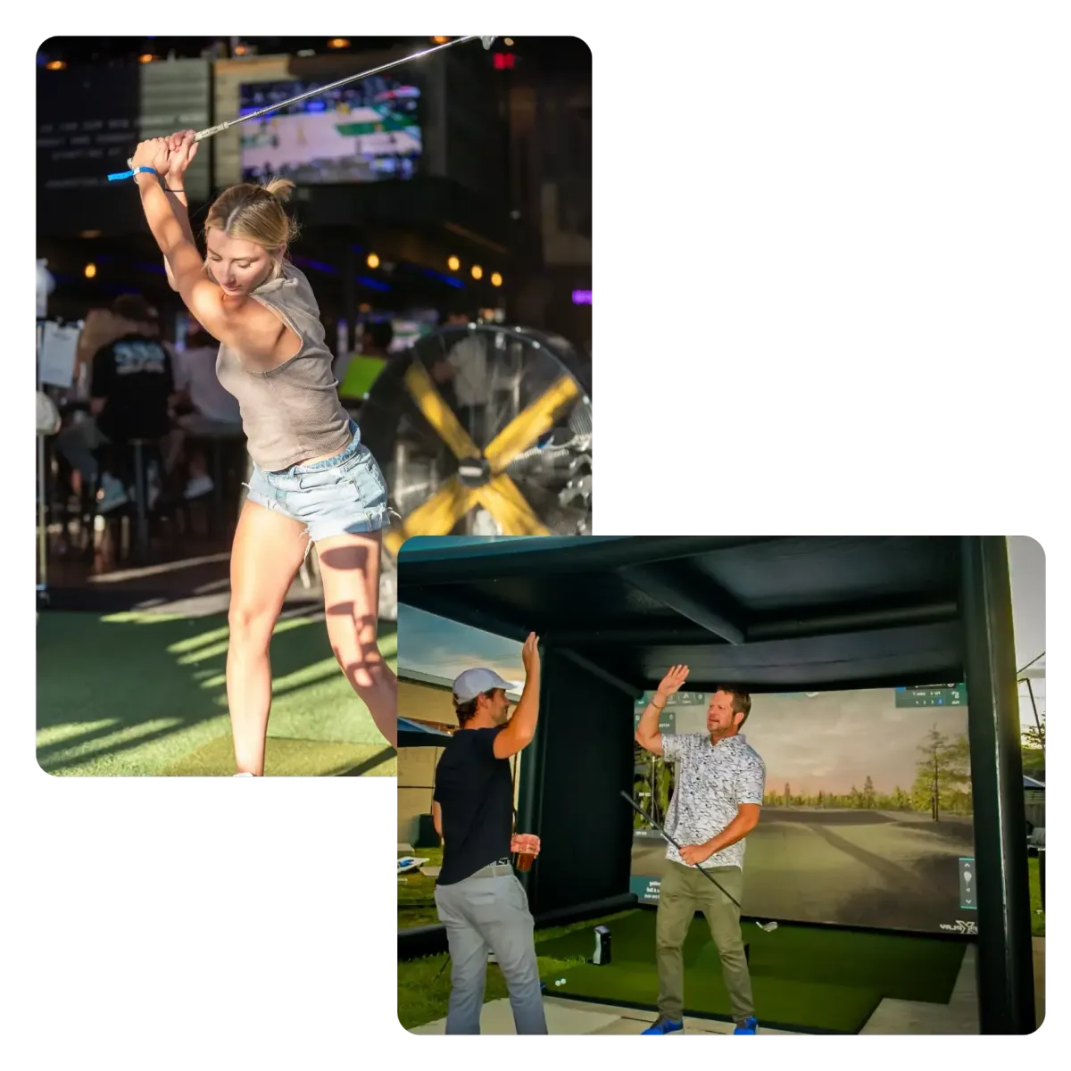 portable golf simulator for rent