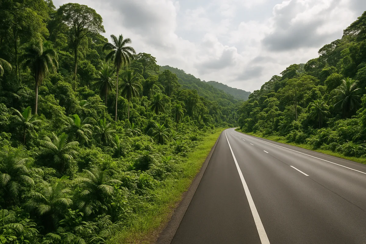 a vast land filled with trees