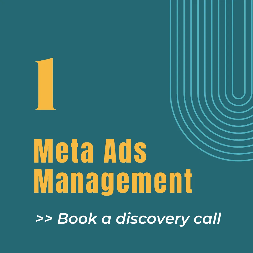 Meta Ads Management - Book a discovery call graphic