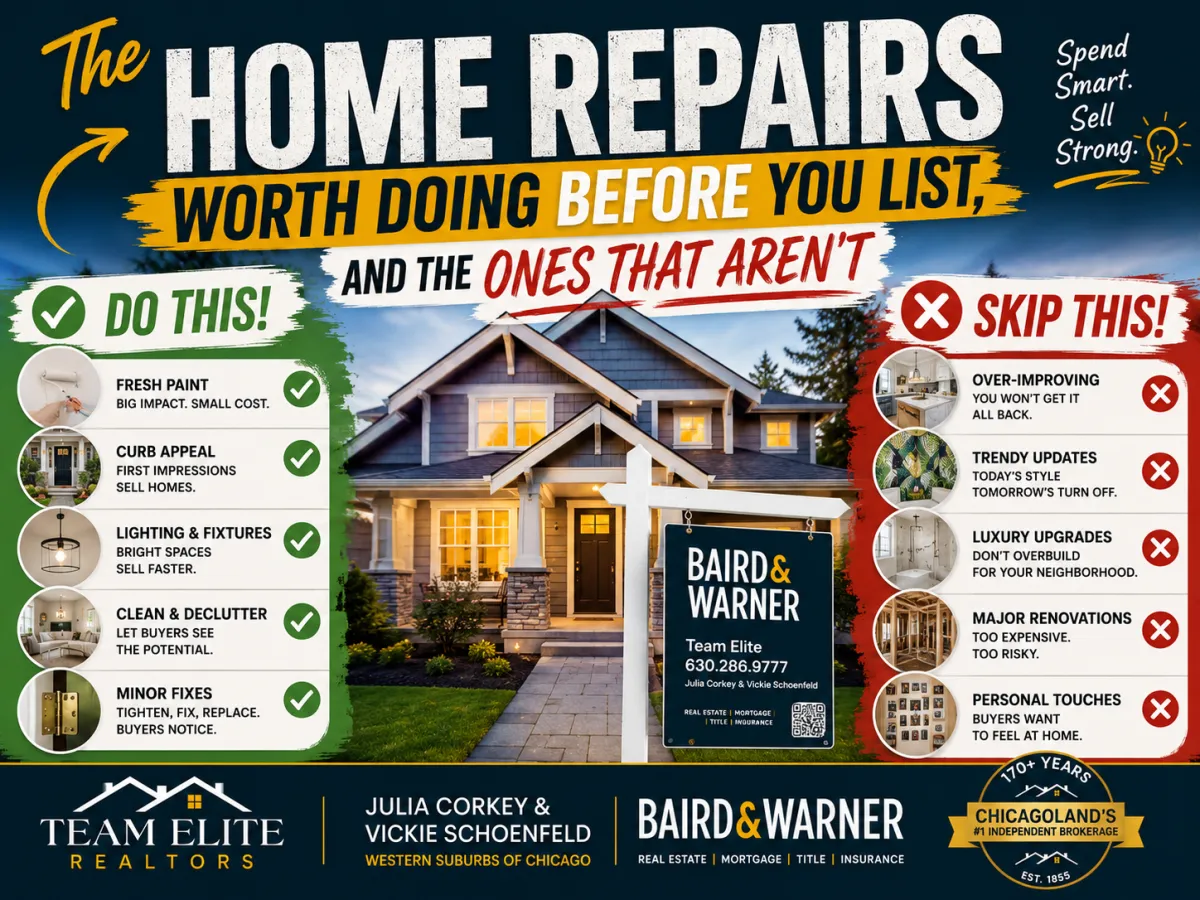 The Home Repairs Worth Doing Before You List, and the Ones That Aren't