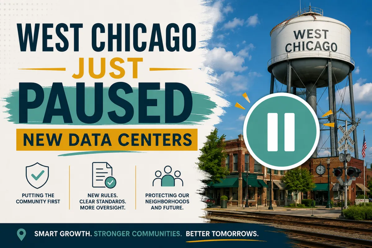 West Chicago Just Paused New Data Centers, Here's What Buyers and Sellers Should Know
