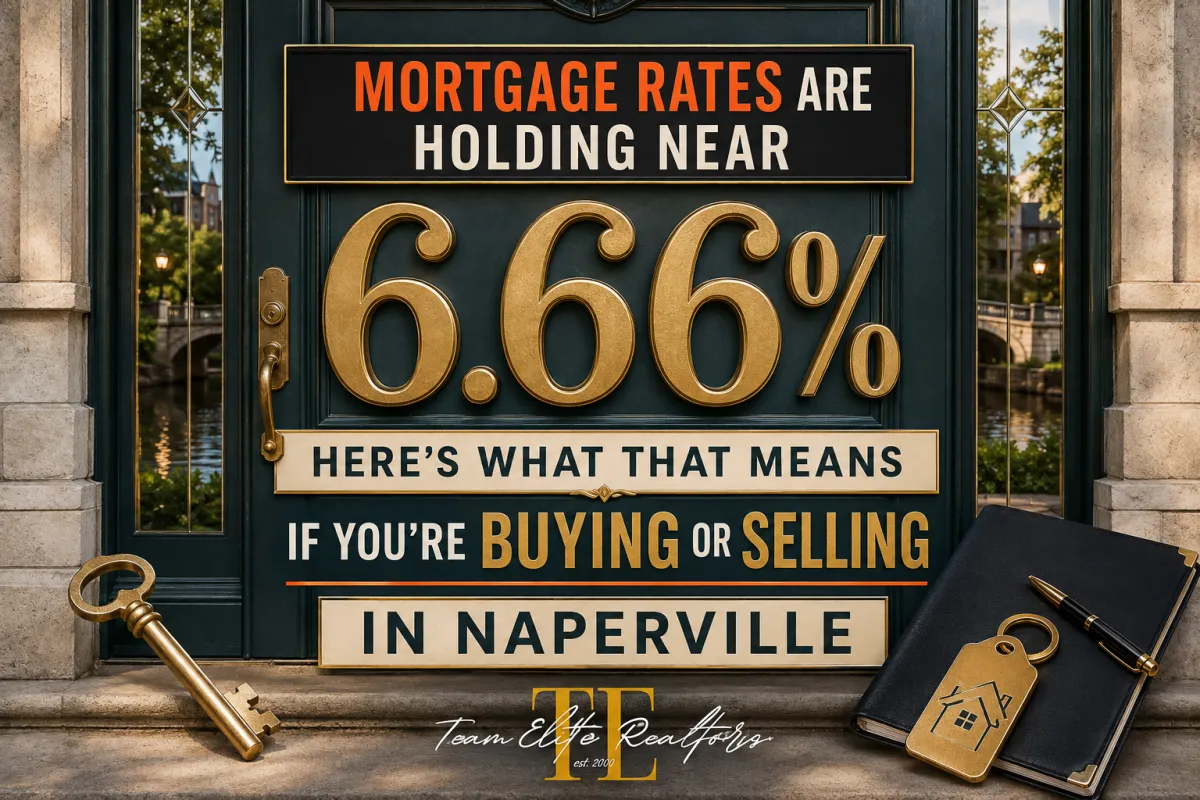 Mortgage Rates Are Holding Near 6.66%, Here's What That Means If You're Buying or Selling in Naperville