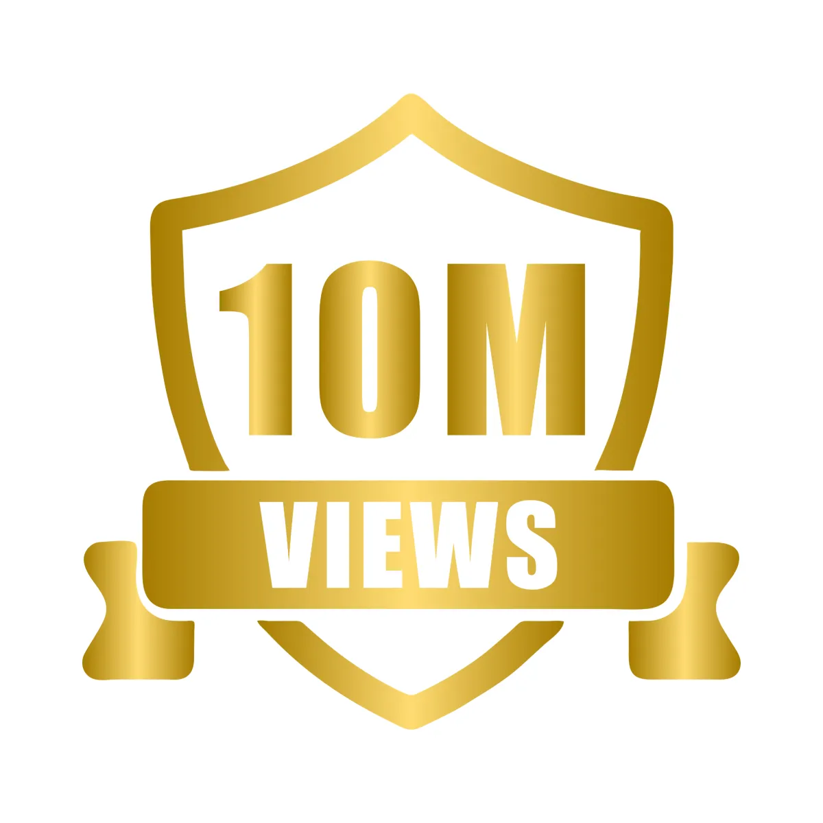 Logo demonstrating 10 million views on social media