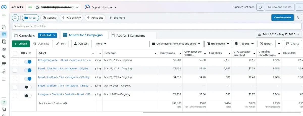 Ads Manager Screen