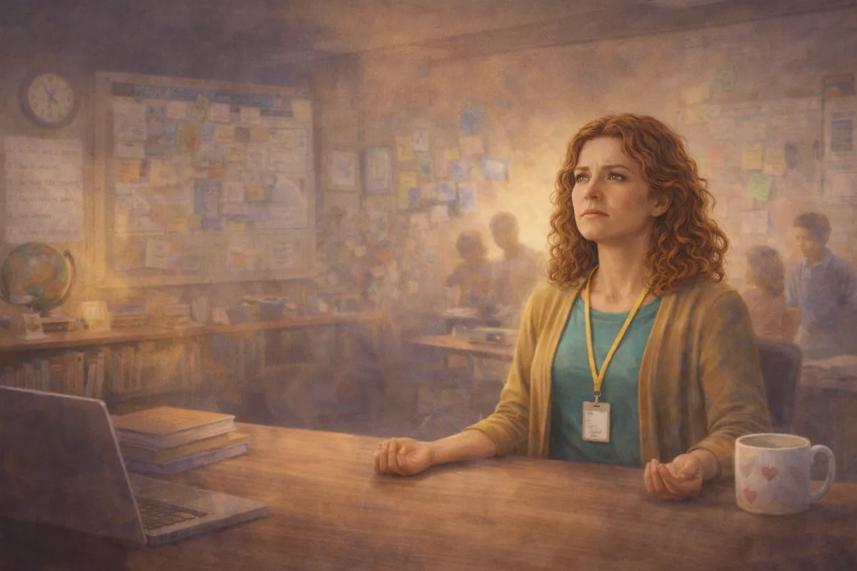 Educator feeling constant pressure to perform
