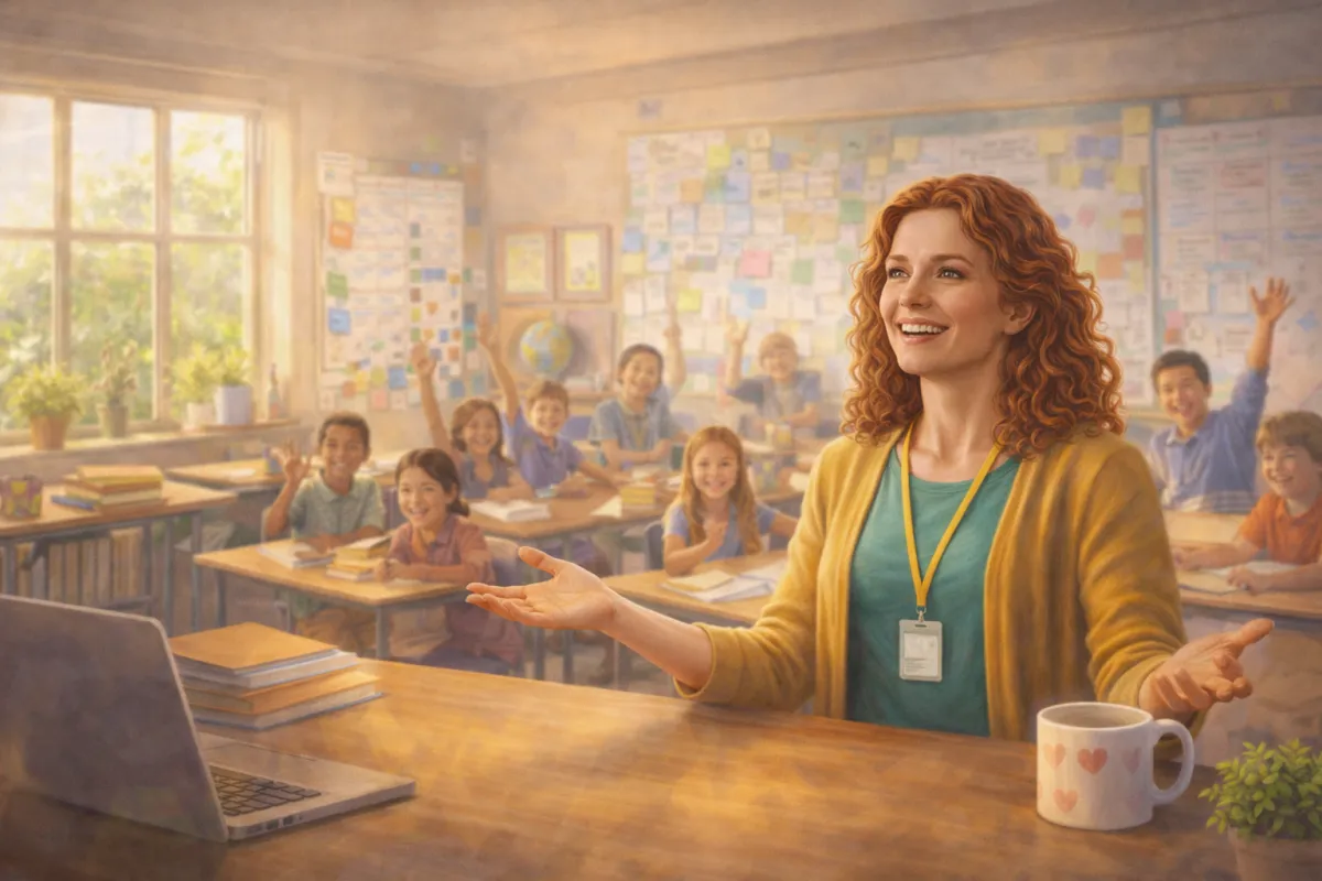 Women feeling sustained and joyful in a classroom