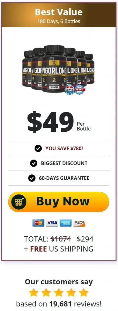 vigorlong 6 bottle price